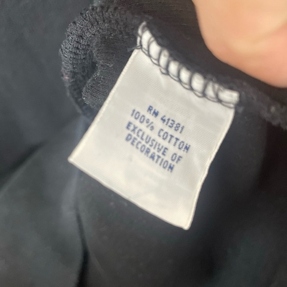 Polo Ralph Lauren Sweater Mens 2XLT Black Pullover Quarter Zip Blue Logo - Picture 8 of 8